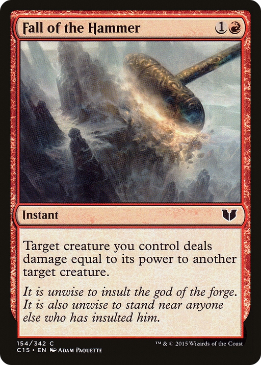 Fall of the Hammer (C15-154) [Commander 2015] MTG Single Wizards of the Coast