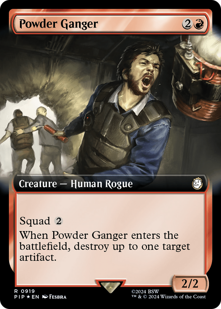 Powder Ganger (Surge Foil) (PIP-919) [Fallout] (Extended Art) Foil MTG Single Wizards of the Coast