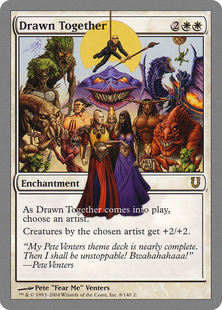 Drawn Together (UNH-008) [Unhinged] Foil MTG Single Wizards of the Coast