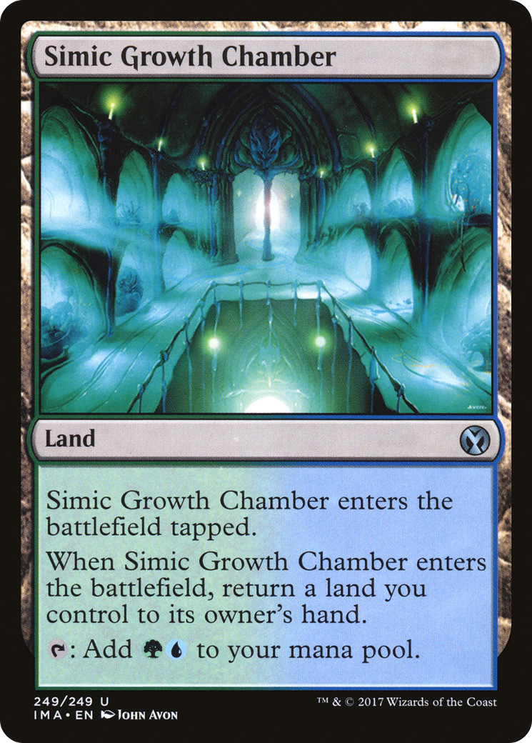 Simic Growth Chamber (IMA-249) [Iconic Masters] Foil MTG Single Wizards of the Coast