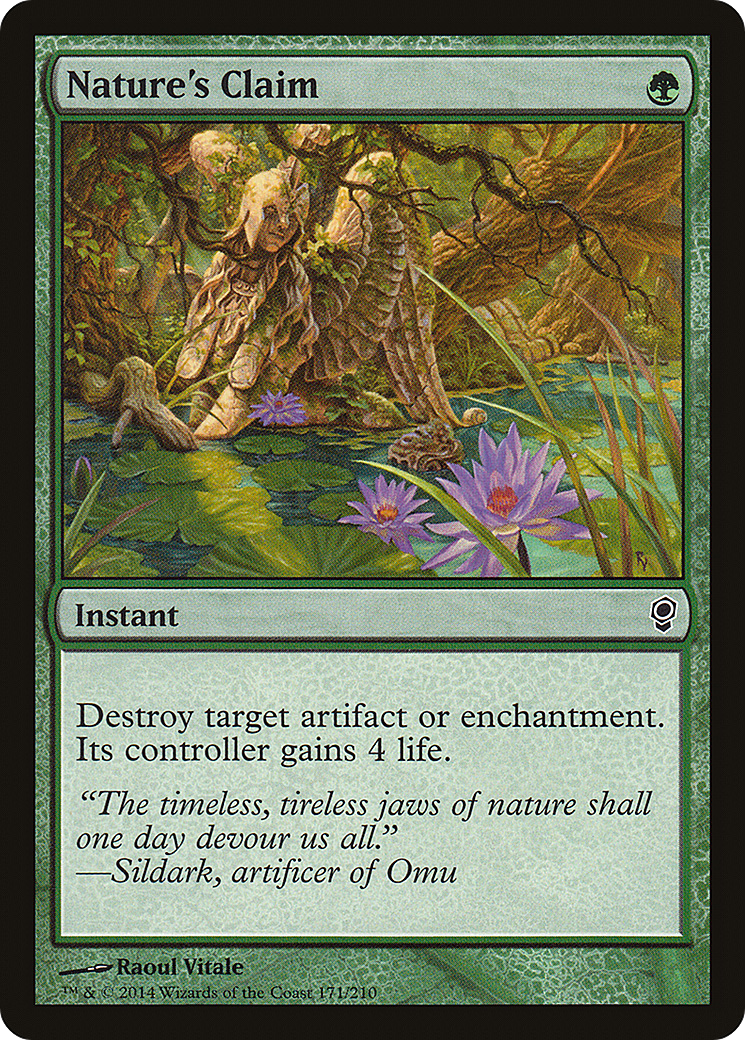 Nature's Claim (CNS-171) [Conspiracy] MTG Single Wizards of the Coast