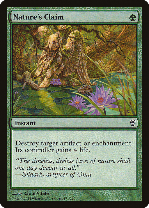 Nature's Claim (CNS-171) [Conspiracy] MTG Single Wizards of the Coast