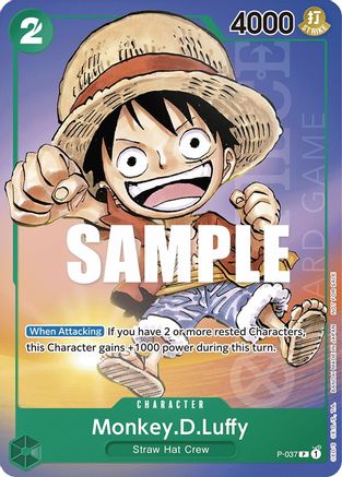 Monkey.D.Luffy (Gen Con 2023) (P-037) [One Piece Promotion Cards] Foil One Piece Single Bandai