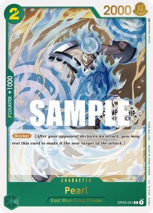 Pearl (Store Championship Participation Pack Vol. 2) (OP03-031) [One Piece Promotion Cards] Foil One Piece Single Bandai