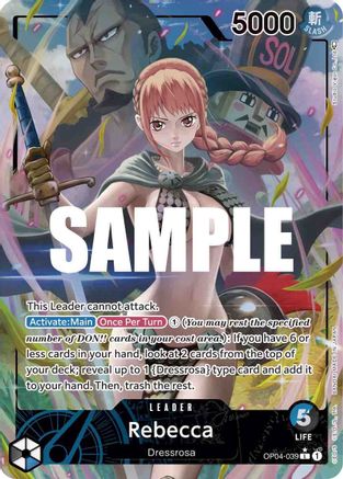 Rebecca (039) (Alternate Art) (OP04-039) [Kingdoms of Intrigue] Foil One Piece Single Bandai