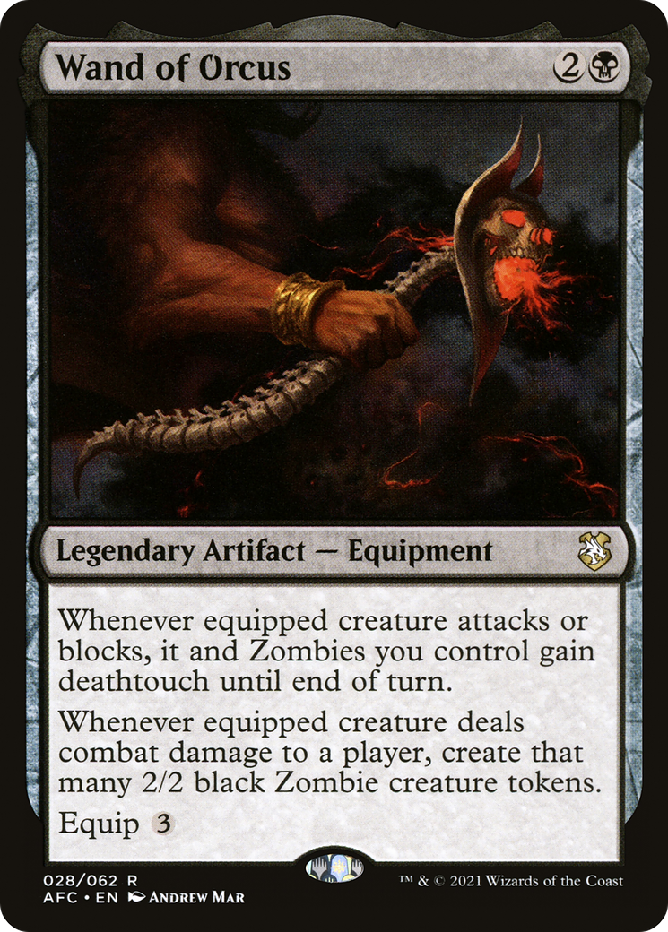 Wand of Orcus (AFC-028) [Forgotten Realms Commander] MTG Single Wizards of the Coast
