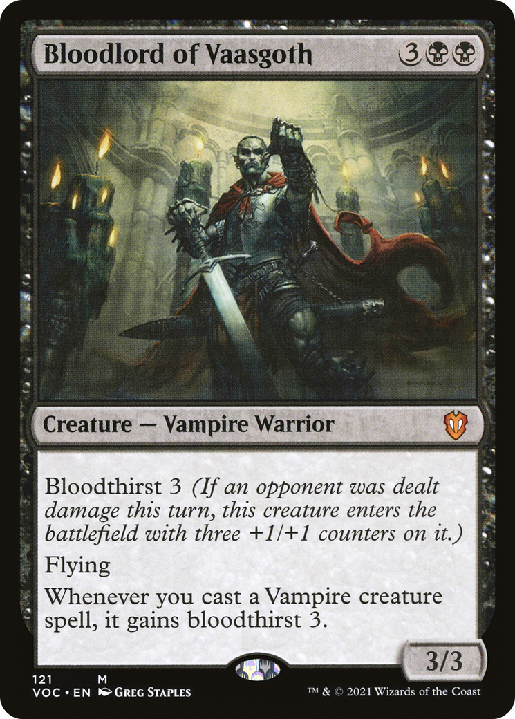 Bloodlord of Vaasgoth (VOC-121) [Crimson Vow Commander] MTG Single Wizards of the Coast