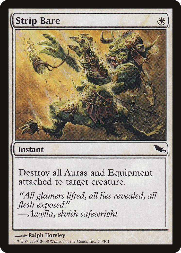 Strip Bare (SHM-024) [Shadowmoor] Foil MTG Single Wizards of the Coast