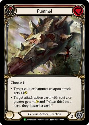 Pummel (Red) [JDG012] (Promo)  Cold Foil Flesh And Blood Single Flesh And Blood   