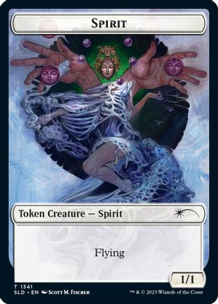 Spirit (SLD) // Angel Double-sided Token (SLD-1341 // 001) [Secret Lair Drop Series]