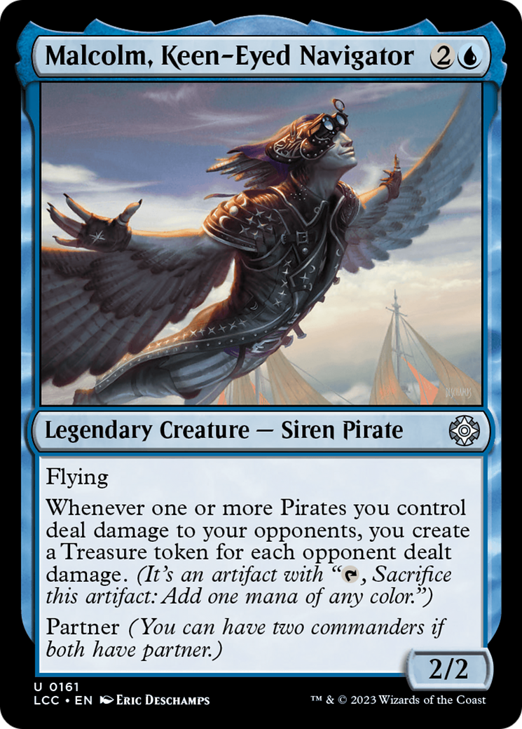 Malcolm, Keen-Eyed Navigator (LCC-161) [The Lost Caverns of Ixalan Commander] MTG Single Wizards of the Coast