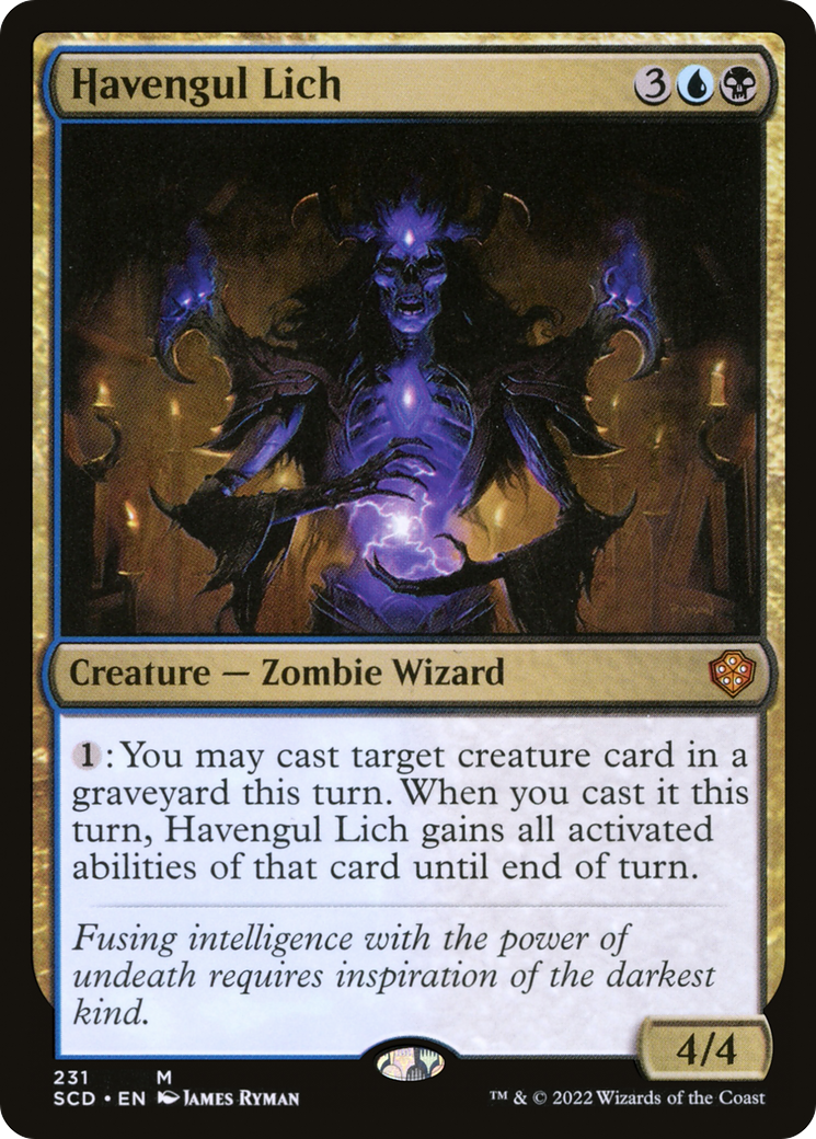 Havengul Lich (SCD-231) [Starter Commander Decks] MTG Single Wizards of the Coast