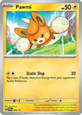 Pawmi - 040 (40) Holofoil [Promos: SV Promo Cards] Pokemon Single Pokémon