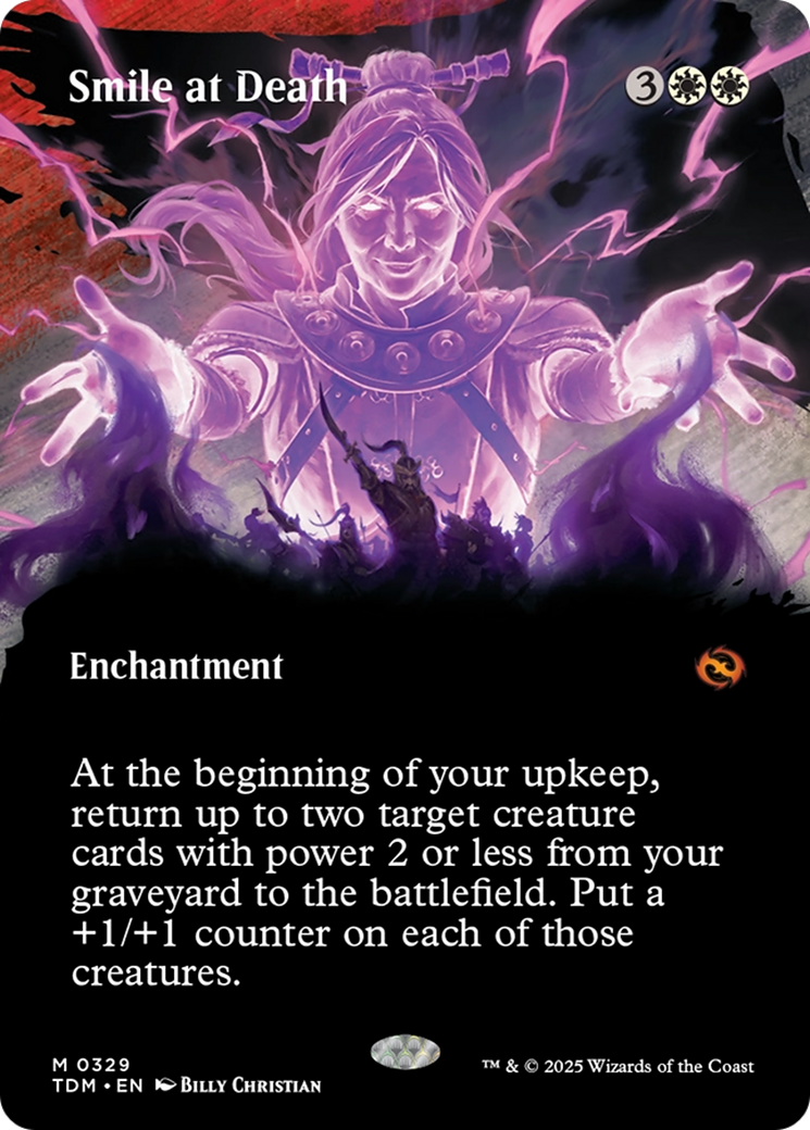 Smile at Death (Borderless) (TDM-329) [Tarkir: Dragonstorm] MTG Single Wizards of the Coast