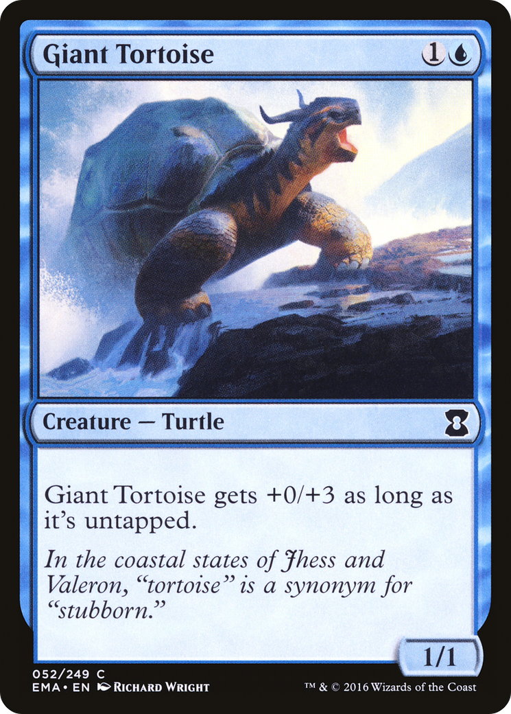 Giant Tortoise (EMA-052) [Eternal Masters] Foil MTG Single Wizards of the Coast