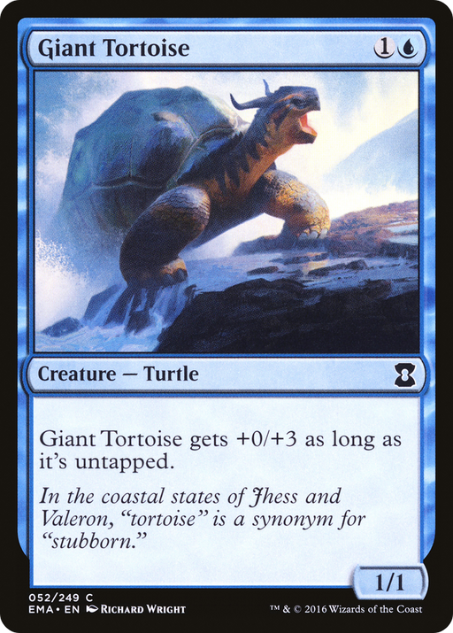 Giant Tortoise (EMA-052) [Eternal Masters] MTG Single Wizards of the Coast