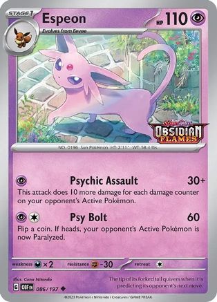 Espeon (Best Buy Exclusive) (86) Holofoil [Misc: Cards & Products] Pokemon Single Pokémon