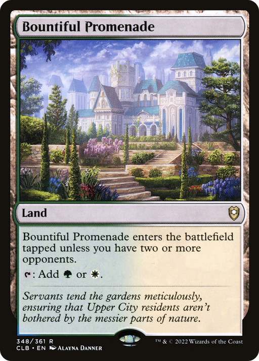 Bountiful Promenade (CLB-348) [Commander Legends: Battle for Baldur's Gate] MTG Single Wizards of the Coast