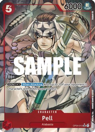 Pell (Alternate Art) (OP04-013) [Kingdoms of Intrigue] Foil One Piece Single Bandai