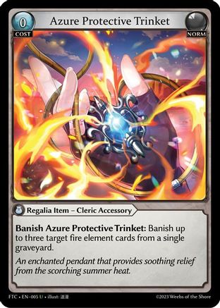 Azure Protective Trinket (005) [Fractured Crown] Foil Grand Archive Single Weebs of the Shore