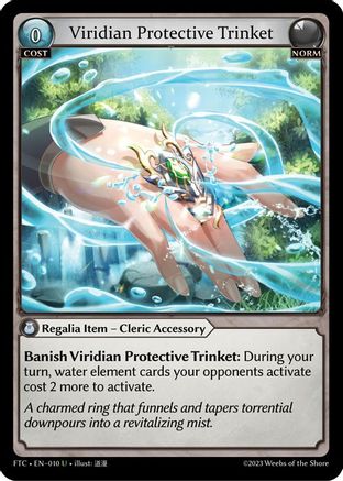 Viridian Protective Trinket (010) [Fractured Crown] Grand Archive Single Weebs of the Shore