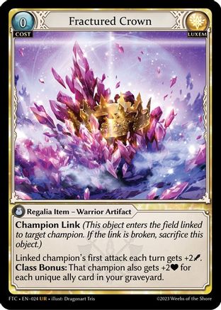 Fractured Crown (024) [Fractured Crown] Foil Grand Archive Single Weebs of the Shore