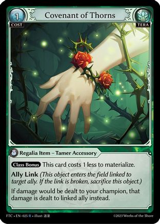 Covenant of Thorns (025) [Fractured Crown] Foil Grand Archive Single Weebs of the Shore