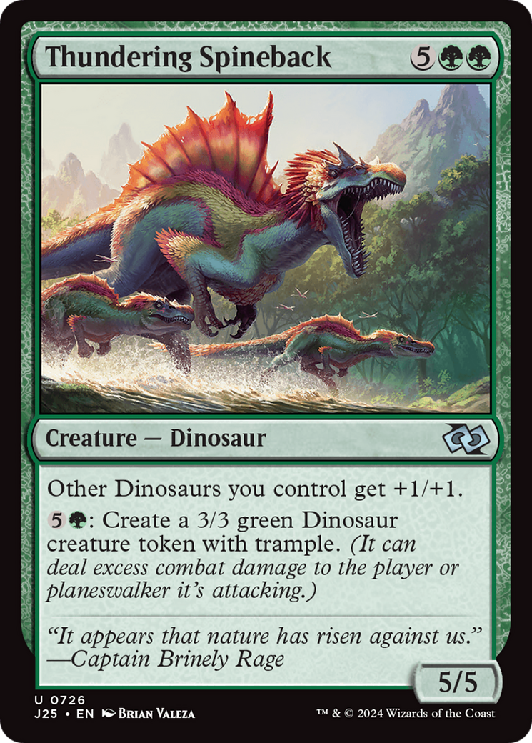 Thundering Spineback (J25-726) [Foundations Jumpstart] MTG Single Wizards of the Coast