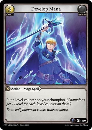 Develop Mana (031) [Fractured Crown] Foil Grand Archive Single Weebs of the Shore