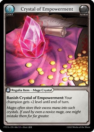 Crystal of Empowerment (030) [Fractured Crown] Foil Grand Archive Single Weebs of the Shore