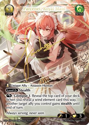 Parcenet, Royal Maid (CSR) (005) [Promotional Cards] Foil Grand Archive Single Weebs of the Shore