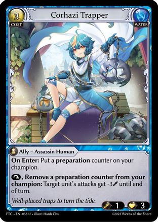 Corhazi Trapper (058) [Fractured Crown] Grand Archive Single Weebs of the Shore