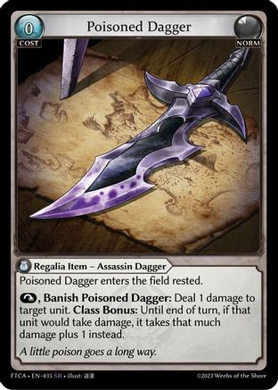 Poisoned Dagger (015) [Fractured Crown] Foil Grand Archive Single Weebs of the Shore