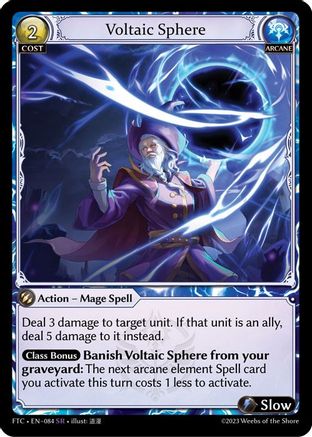 Voltaic Sphere (084) [Fractured Crown] Grand Archive Single Weebs of the Shore