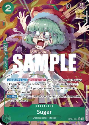 Sugar (Alternate Art) (OP04-024) [Kingdoms of Intrigue] Foil One Piece Single Bandai