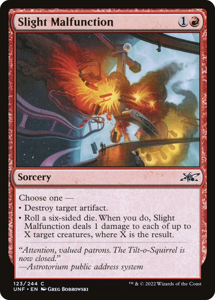 Slight Malfunction (UNF-123) [Unfinity] Foil MTG Single Wizards of the Coast