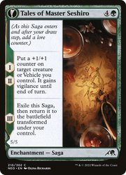 Tales of Master Seshiro // Seshiro's Living Legacy (NEO-210) [Kamigawa: Neon Dynasty] MTG Single Wizards of the Coast