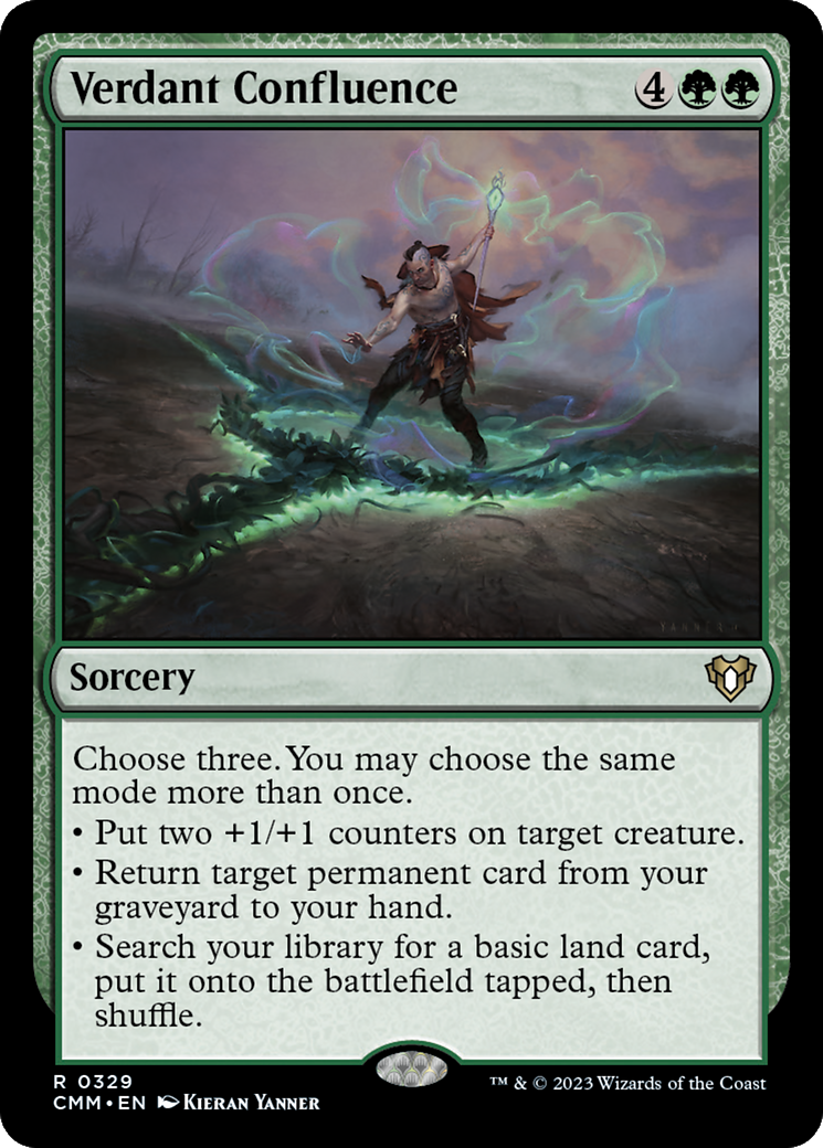 Verdant Confluence (CMM-329) [Commander Masters] Foil MTG Single Wizards of the Coast