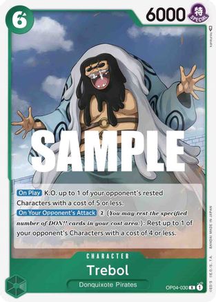 Trebol (OP04-030) [Kingdoms of Intrigue] Foil One Piece Single Bandai