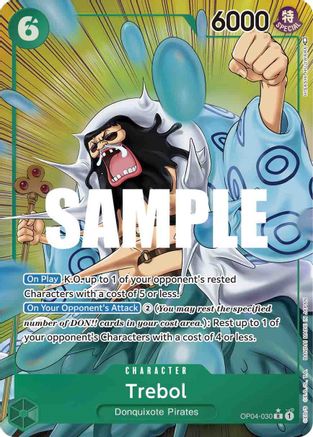 Trebol (Alternate Art) (OP04-030) [Kingdoms of Intrigue] Foil One Piece Single Bandai
