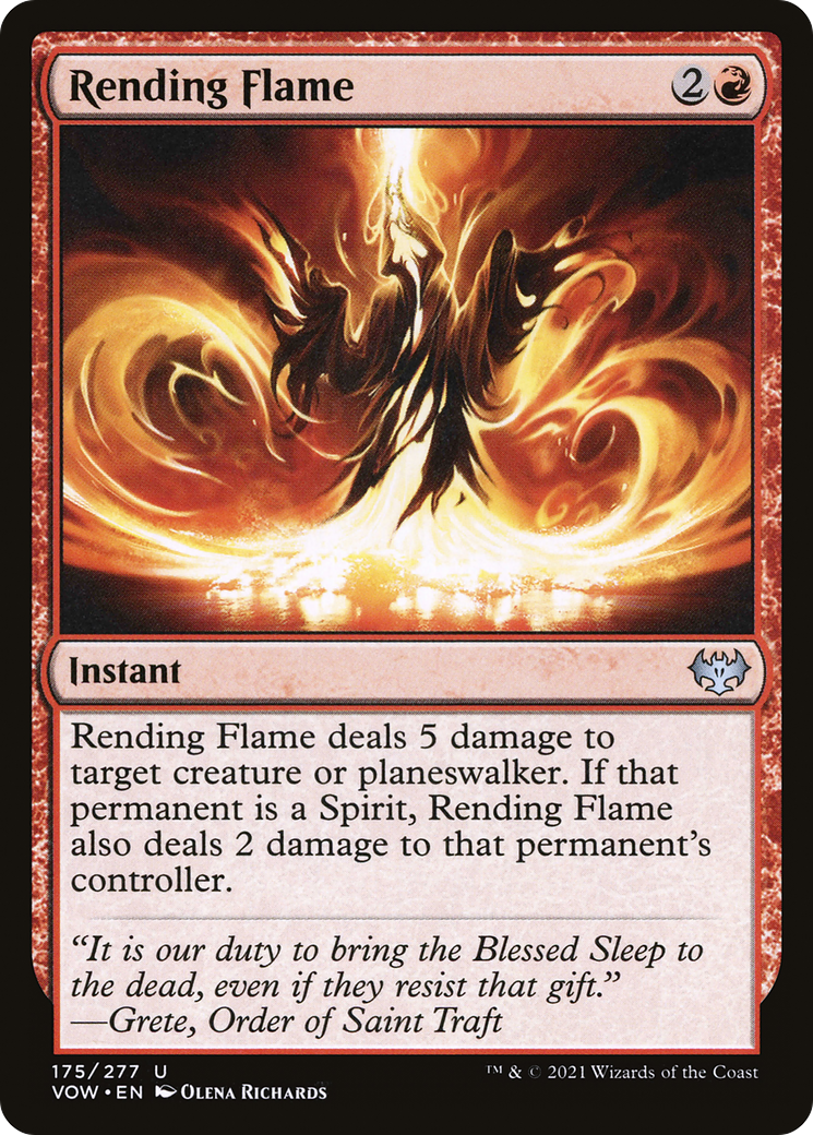 Rending Flame (VOW-175) [Innistrad: Crimson Vow] MTG Single Wizards of the Coast