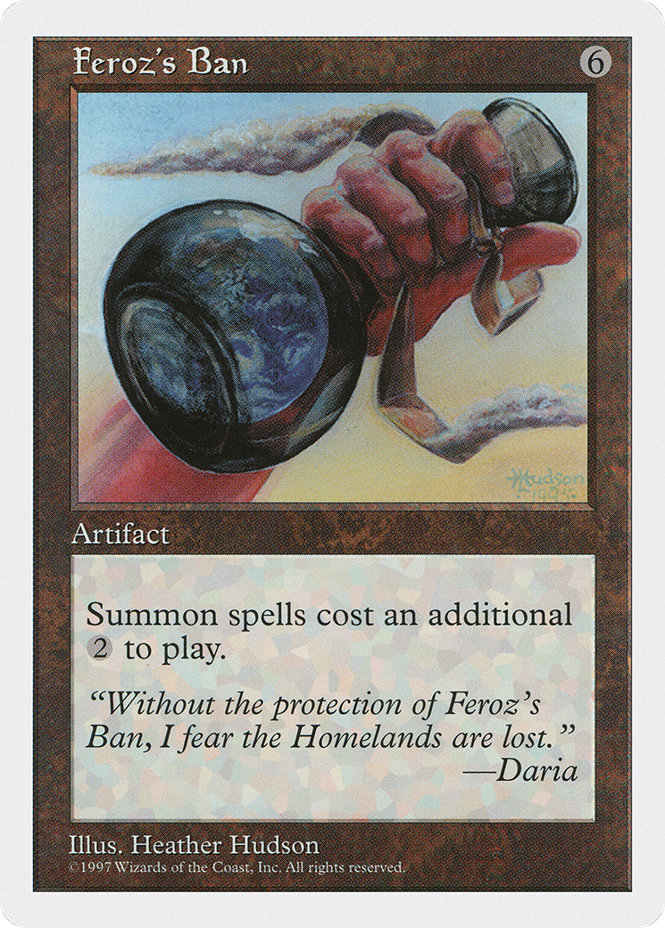 Feroz's Ban (5ED-370) [Fifth Edition] MTG Single Wizards of the Coast