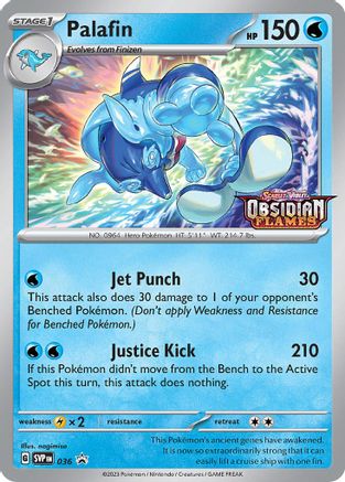 Palafin - 036 (Prerelease) (36) Holofoil [Promos: SV Promo Cards] Pokemon Single Pokémon