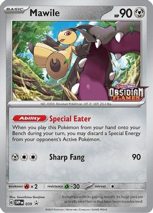 Mawile - 039 (Prerelease) [Staff] (39) Holofoil [Promos: SV Promo Cards] Pokemon Single Pokémon
