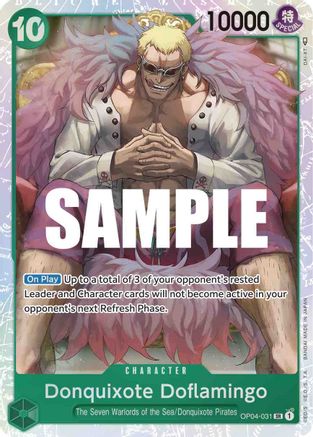 Donquixote Doflamingo (031) (OP04-031) [Kingdoms of Intrigue] Foil One Piece Single Bandai