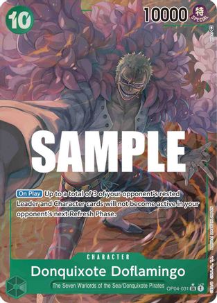 Donquixote Doflamingo (031) (Alternate Art) (OP04-031) [Kingdoms of Intrigue] Foil One Piece Single Bandai