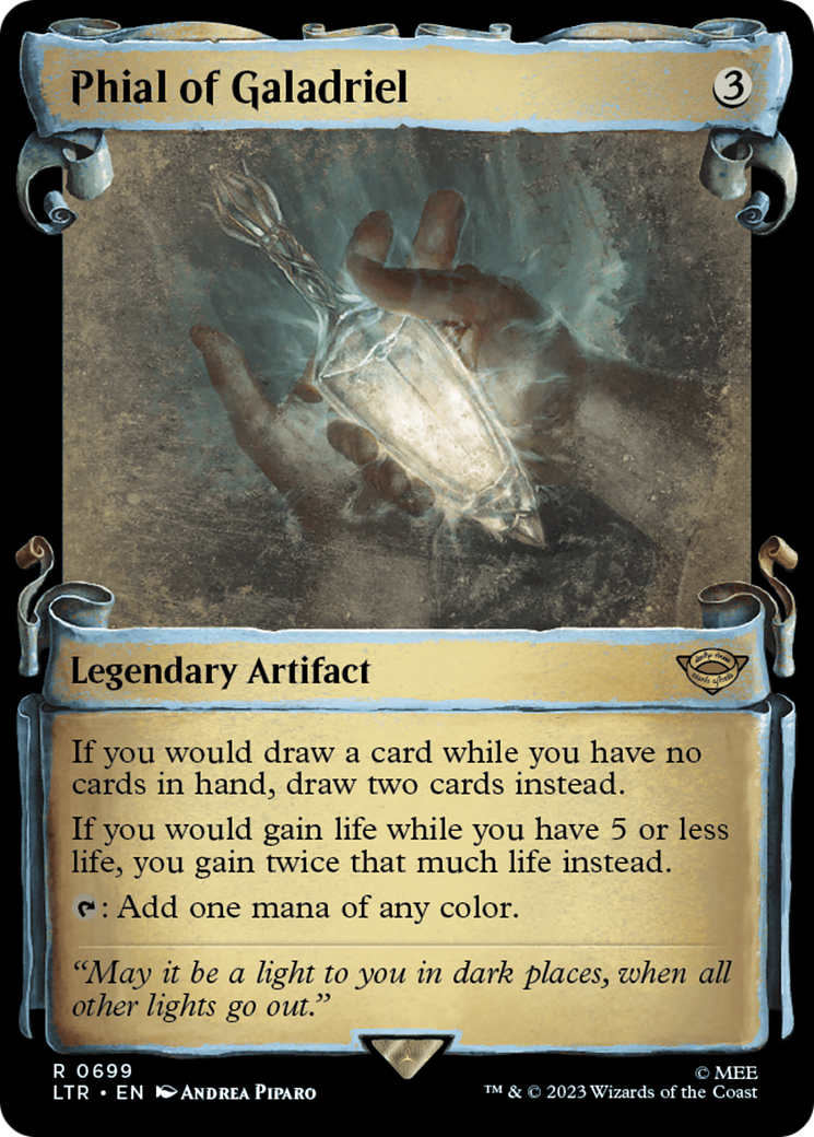 Phial of Galadriel (Showcase Scrolls) (LTR-699) [The Lord of the Rings: Tales of Middle-earth] (Showcase) Foil MTG Single Wizards of the Coast