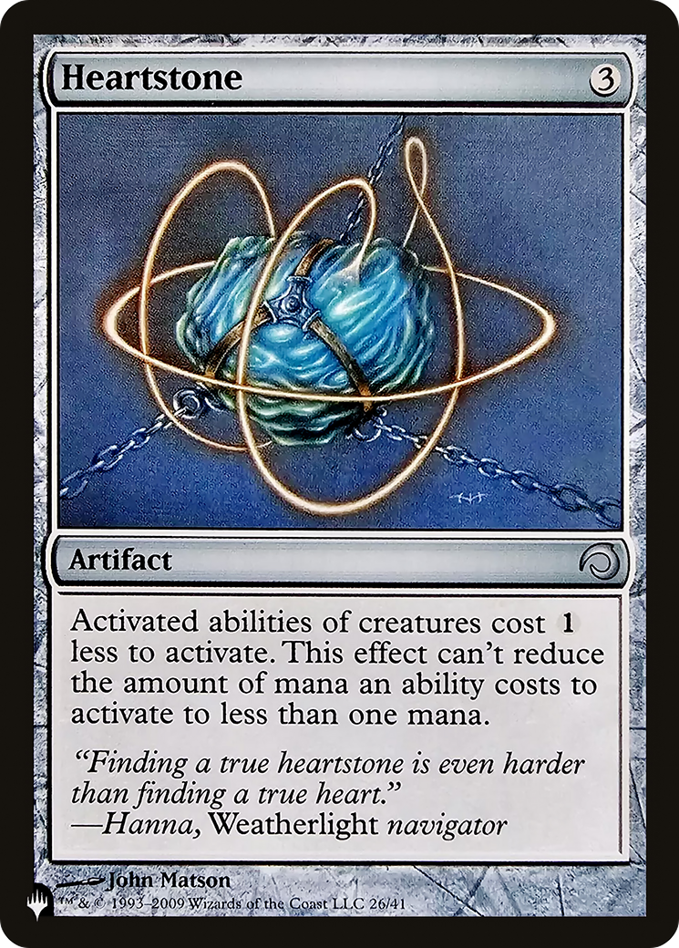Heartstone (H09) (LIST-26/41) [Mystery Booster] The List MTG Single Wizards of the Coast