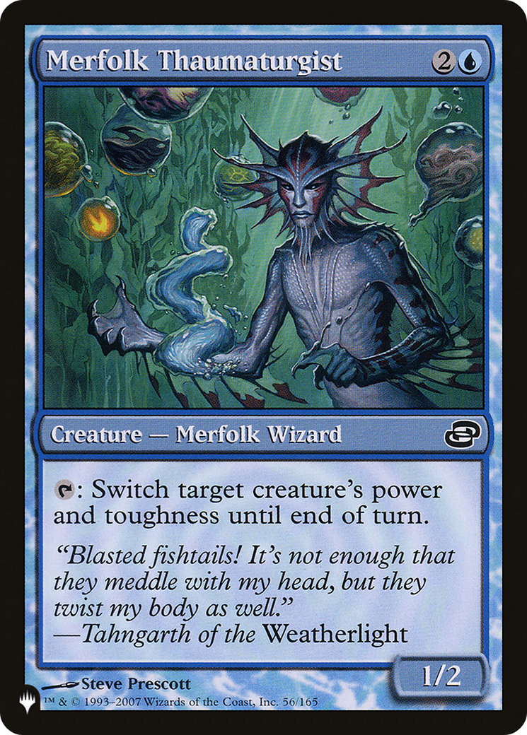 Merfolk Thaumaturgist (LIST-PLC-56) [Mystery Booster] The List (colorshifted) MTG Single Wizards of the Coast