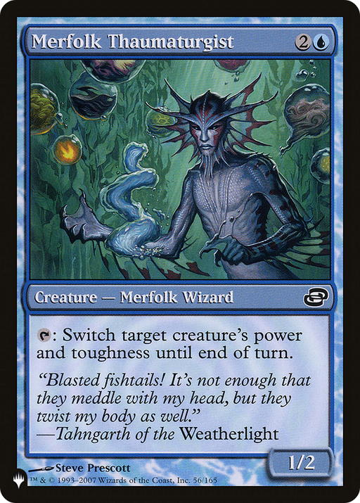 Merfolk Thaumaturgist (LIST-PLC-56) [Mystery Booster] The List (colorshifted) MTG Single Wizards of the Coast